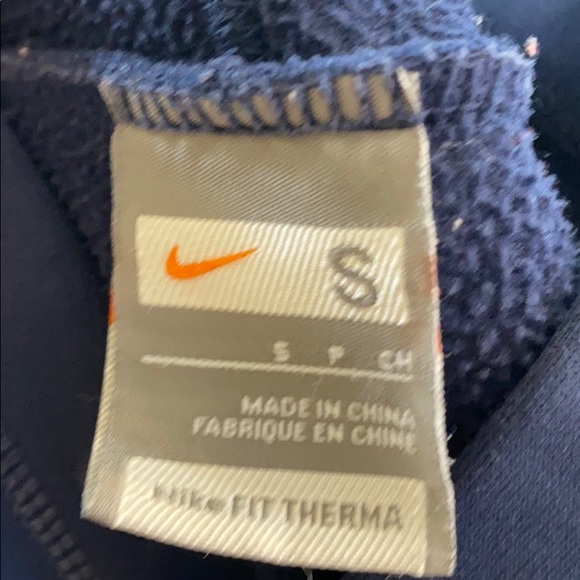 Navy Blue With Yellow Design Hoodie - Picture 5 of 5